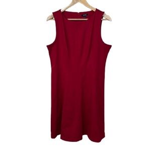 Apt. 9 Classic Red Sleeveless Knee Length Holiday Dress Size L